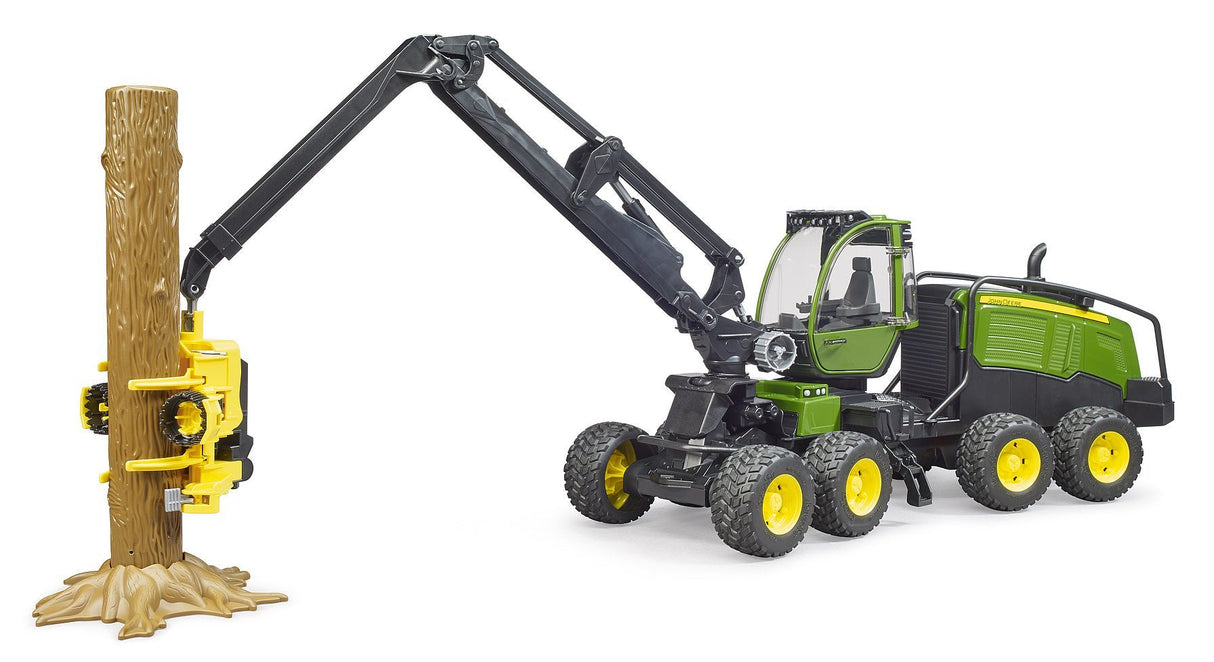 Cosechadora Brother John Deere 1270g,  (Verde/Negro, Incl. Tronco De Árbol)