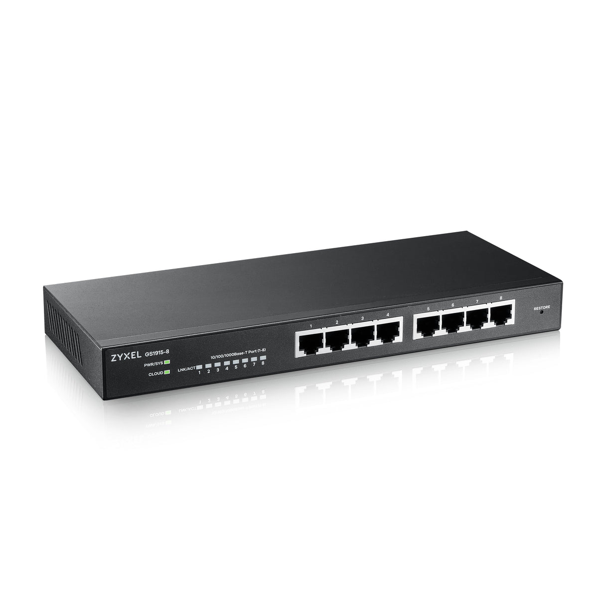 Zyxel 8-Port Gbe Smart Switch, Nebulaflex, Gs1915-8