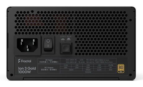 EAN 7340172710271 - Fractal Design Ion 3 Gold 1000W unidad de fuente de alimentación 24-pin ATX ATX Negro imagen 5