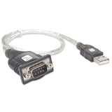 EAN 8054529023493 - Techly IDATA USB-SER-2T cable de serie Transparente 0,45 m USB tipo A DB-9 imagen 3