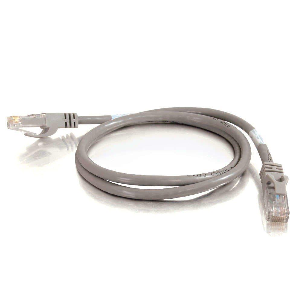 C2g Cat6 Booted Unshielded (Utp) Network Patch Cable Cable De Interconexión Rj-45 (M) A Rj-45 (M) 2 M Utp Cat 6 Moldeado Sin Enganches Trenzado Gris
