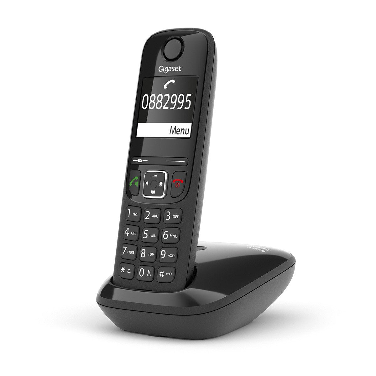 Gigaset As690 Teléfono Dect/Analógico Identificador De Llamadas Negro