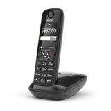 Gigaset As690 Teléfono Dect/Analógico Identificador De Llamadas Negro
