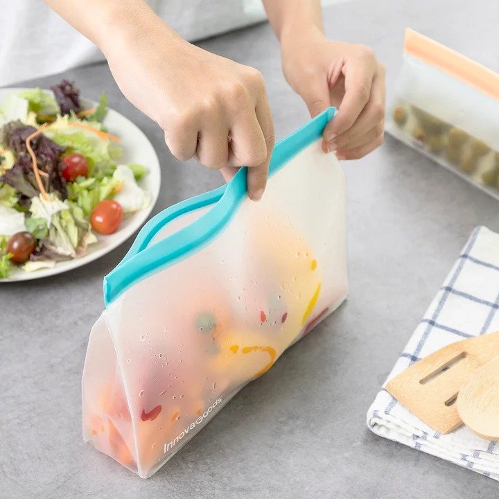 EAN 8435527817282 - InnovaGoods 8435527817282 bolsa para almacenamiento de alimentos 6 pieza(s) Transparente imagen 5