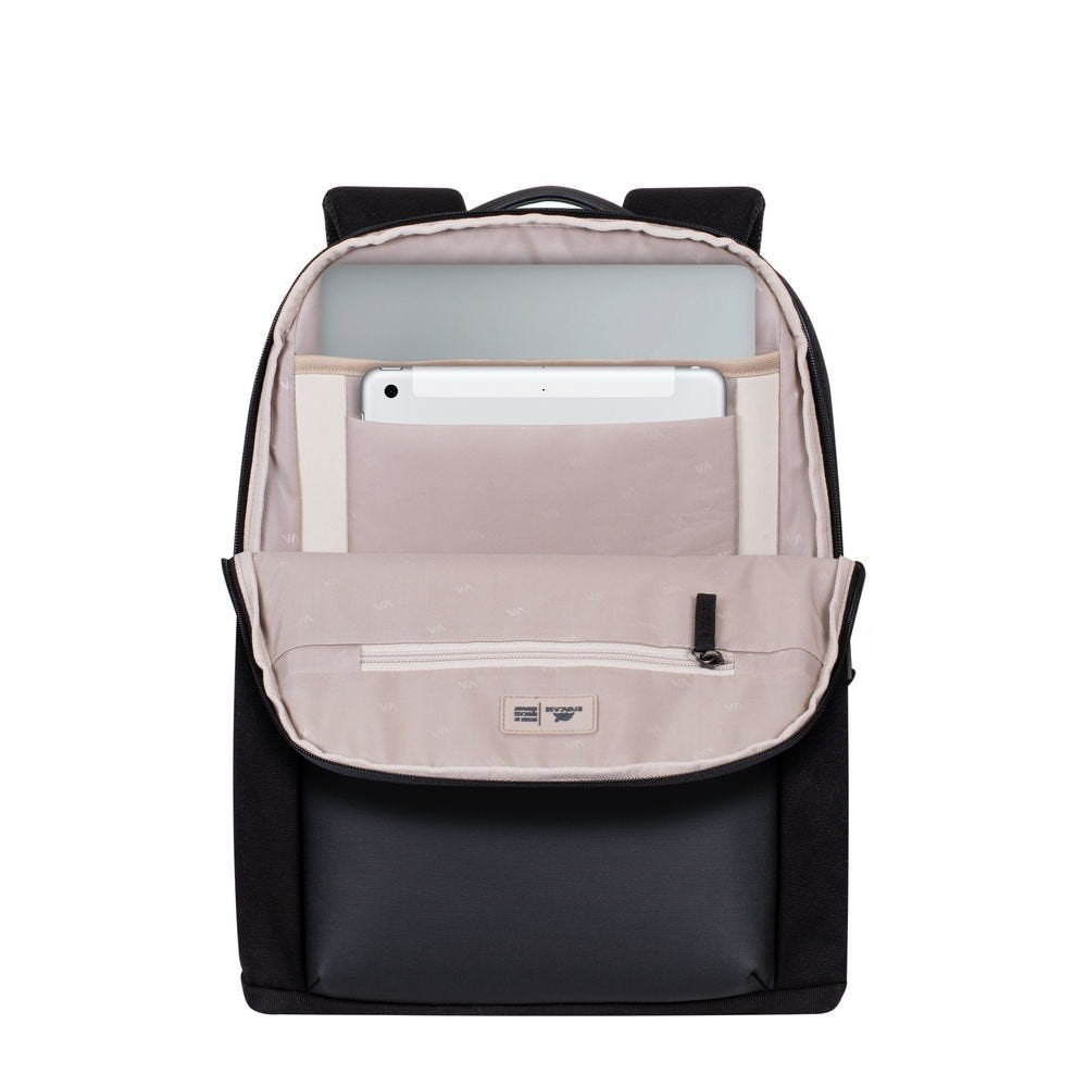 Mochila Riva Canvas Urban Para Portátil (14")  Negro 8524