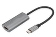EAN 4016032478652 - Digitus DA-70822 adaptador de cable de vídeo 0,2 m HDMI tipo A (Estándar) USB Tipo C Aluminio, Negro imagen 1