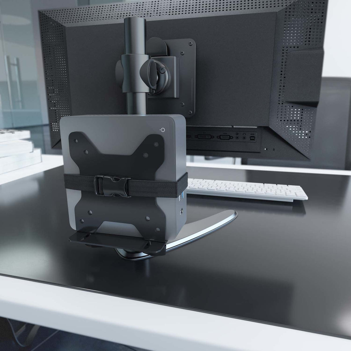 Aisens Soporte Versátil De Instalación Para Mini Pc, Negro