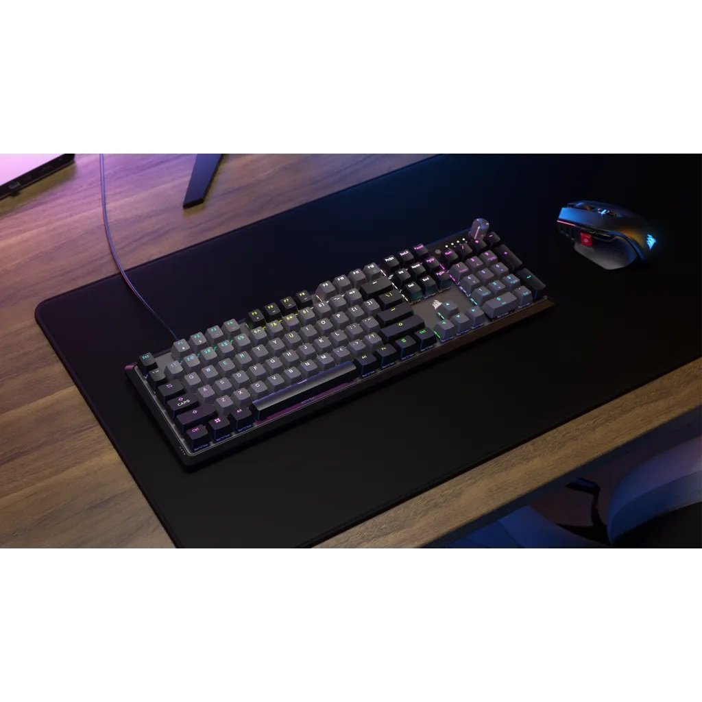K70 Core - Gris/Rgb/Con Cable/Corsair Red