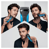 EAN 4210201276425 - Braun Series 3 310BT Máquina de afeitar de láminas Recortadora Negro, Azul imagen 2