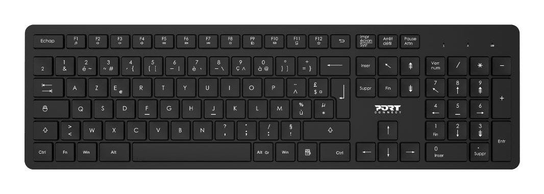 Port Designs Pack Keyboard + Mouse Medium Wireless