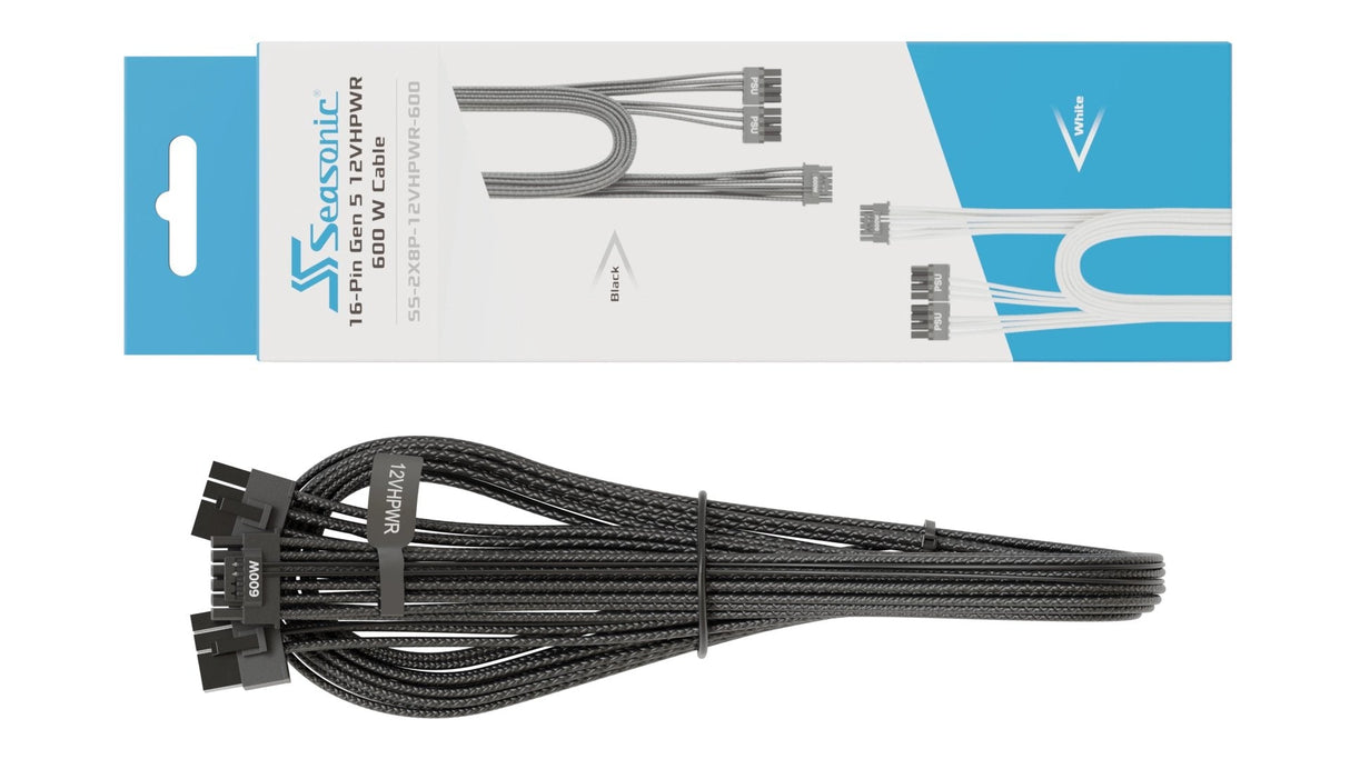 Seasonic 12vhpwr Pcie 5.0 Adaptador Cable - Negro