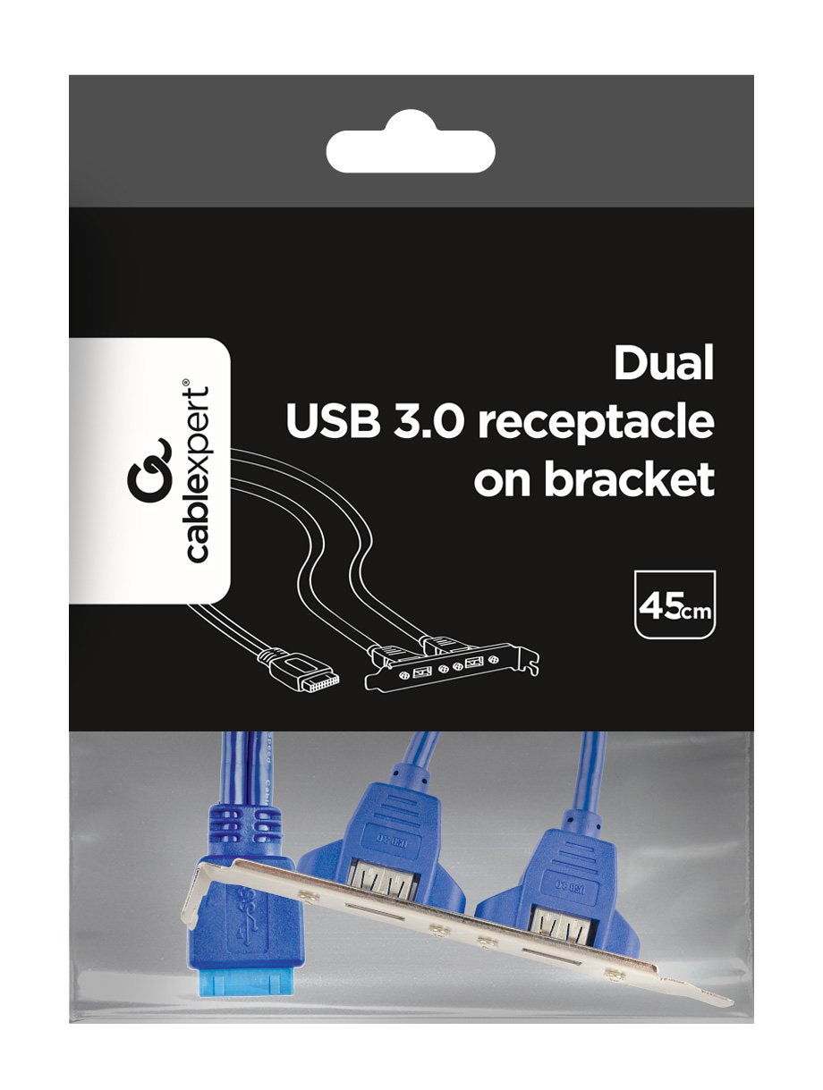 Gembird Cable Usb3.0 Panel Posterior 2xusb 0.45mts