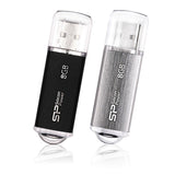 Pendrive Silicon Power 8gb Usb2.0 I-Series/Alu Black