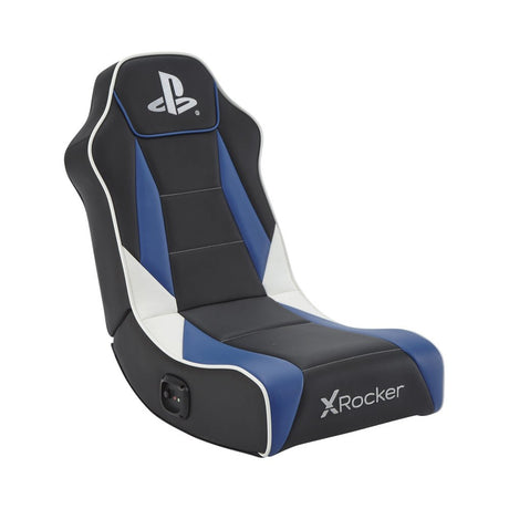 EAN 94338210279 - X Rocker 2021027 silla para videojuegos Silla gaming Asiento acolchado tapizado Negro, Azul, Blanco imagen 1