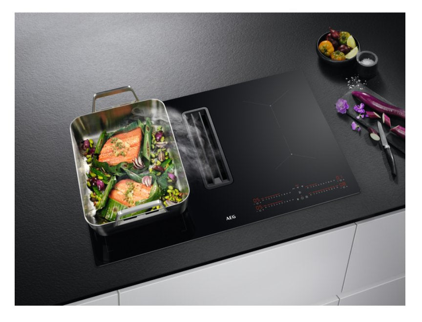 Aeg Cce84543cb, Autarkes Kochfeld (Negro, Combohob Mit Integriertem Dunstabzug) Cce84543cb