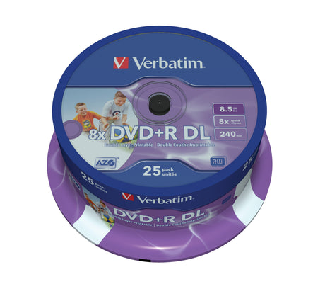 EAN 0023942436676 - Verbatim 43667 DVD en blanco 8,5 GB DVD+R DL 25 pieza(s) imagen 1