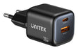 EAN 4894160060259 - UNITEK Zeno Universal Negro Corriente alterna Carga rápida Interior imagen 1