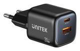 EAN 4894160060259 - UNITEK Zeno Universal Negro Corriente alterna Carga rápida Interior imagen 1