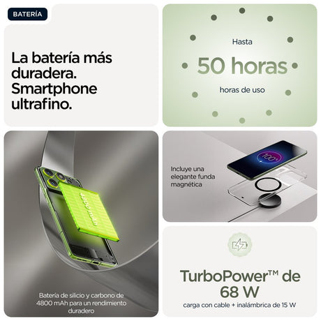 EAN 0840493608020 - Motorola edge 70 17 cm (6.7") SIM doble Android 16.0 5G USB Tipo C 12 GB 512 GB 4800 mAh Verde imagen 14