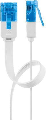Cat 6a Flat-Patch Cable U/Utp, White, 20 M - Copper