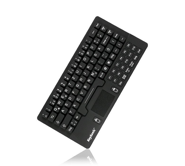 Teclado Alemán Keysonic Ksk-5031in Usb Qwertz Negro