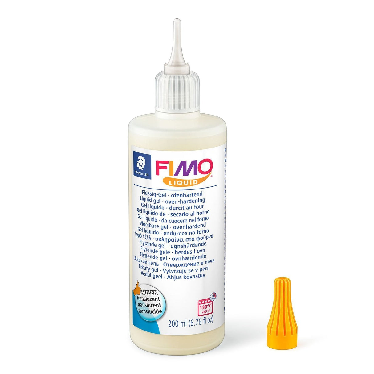 Fimo Deko Gel Liquid 200ml, Translu