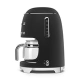 Cafetera De Goteo Smeg Estilo Años 50 Negra Mate Dcf02blmeu