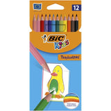 Bic Lápices De Colores Kids Tropicolors Estuche De 12 C/Surtidos