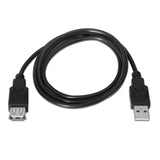 Aisens Cable Extension Usb 2.0 - Tipo A Macho A Hembra - 3m - Negro
