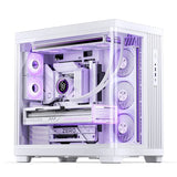 Caja Pc Jonsbo Tk-4 Midi-Tower, Atx, Tempered Glass - Blanco