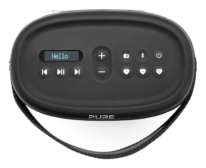 Pure Woodland Wasserdichter Outdoor-Altavoz Con Fm Dab+ Radio, Negro