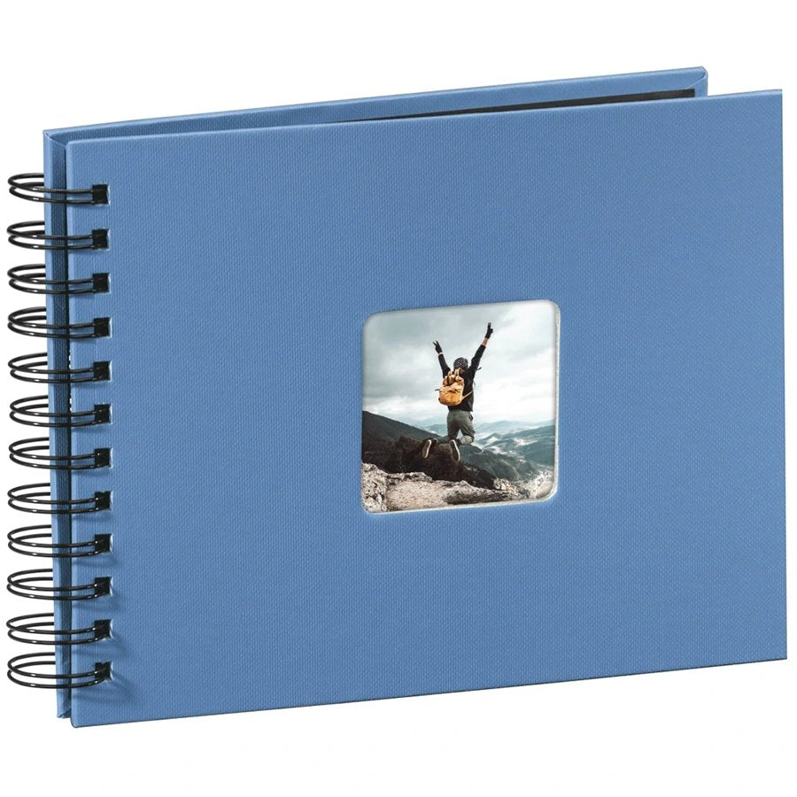 Hama  Fine Art  Spiral Azur 24x17 50 Black Pages 113677