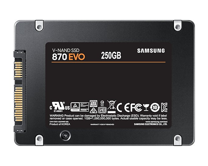 Ssd Samsung 870 Evo 2,5" 250gb Sata 6gb/S
