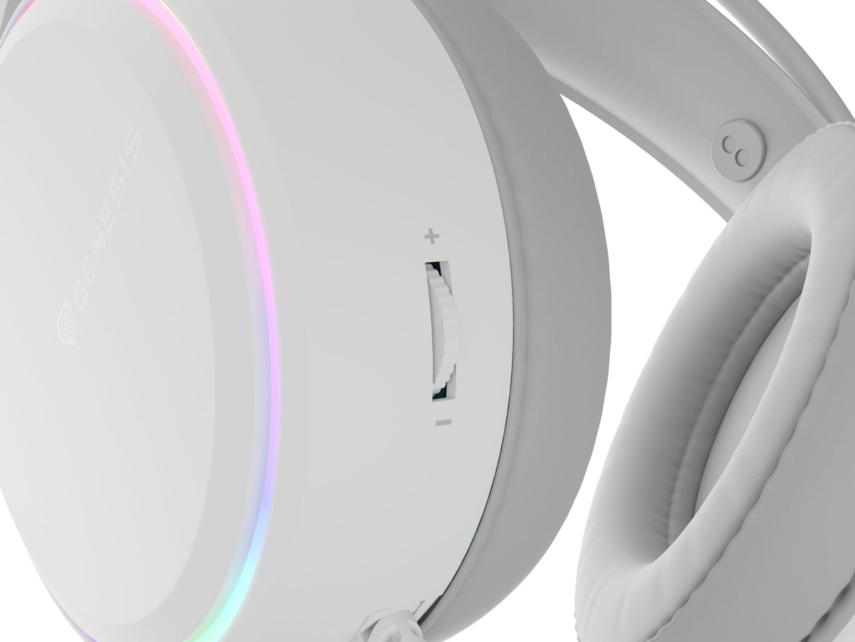 Auriculares Gaming Genesis Neon 613 2.0 Rgb Blancos