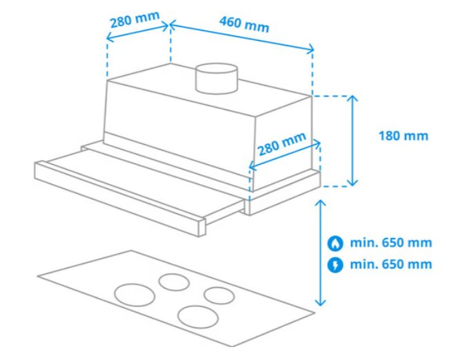 EAN 8806088911175 - Samsung NK24M1030IS Semintegrada (extraíble) Acero inoxidable 392 m³/h imagen 9