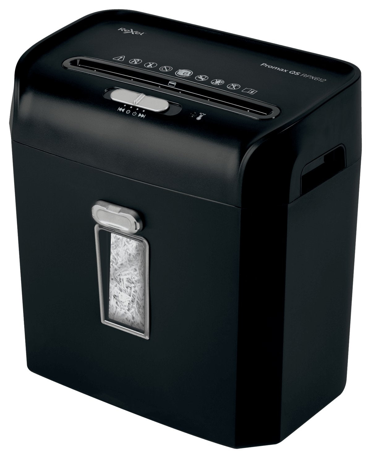Destructora De Documentos Rexel Promax Rpx612 P4 / 4x40 / 6 Hojas / 12l / Klamm / Kred /