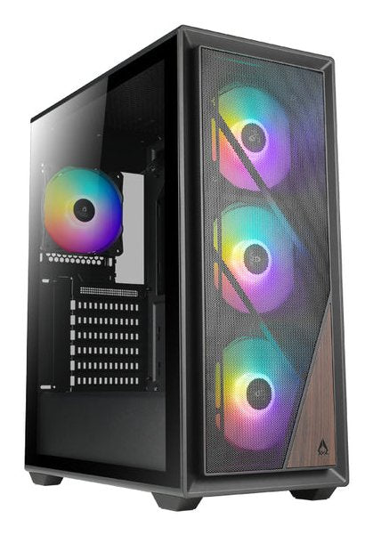 Caja Pc Azza Forest 370 Miditower Black 4xargb Lã¼fter