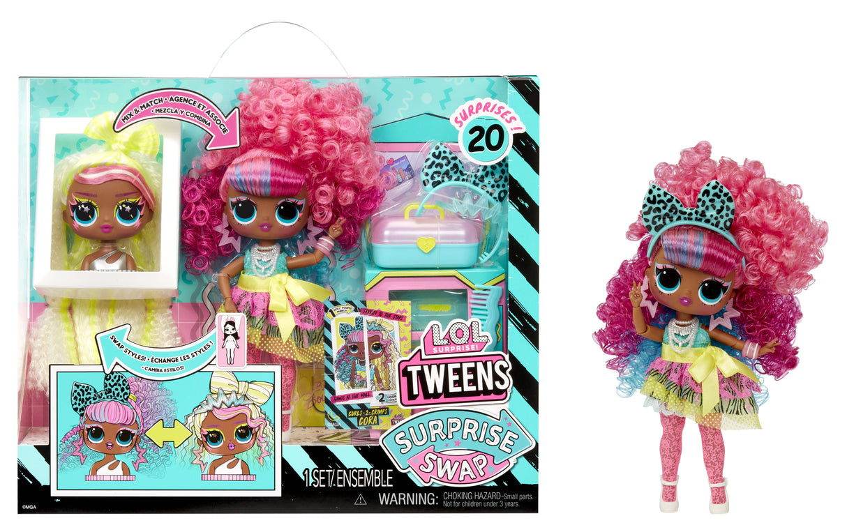 Muñeca Mga Entertainment Lol Surprise Tweens Surprise Swap Fashion Doll - Curls-2-Crimps Cora, 593263