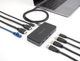 Delock 88271 Estación De Acoplamiento Usb Type-C 4k - Dual Hdmi Mst / Usb / Gigabit Lan / Pd 3.0 85 W