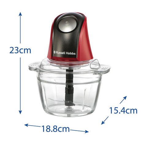 EAN 5038061162844 - Russell Hobbs 27130-56 picadora eléctrica de alimentos 0,5 L 200 W Negro, Rojo, Transparente imagen 7