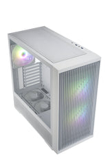 Caja Atx Fsp M330 Cristal Templado Frontal Mesh 4 Ventiladores Disipador Max 185mm Gpu Max 400mm Bla