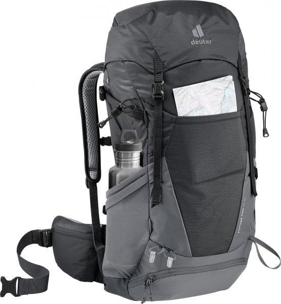 Mochila Touring Deuter Futura Pro 34 Sl Negro-Grafito