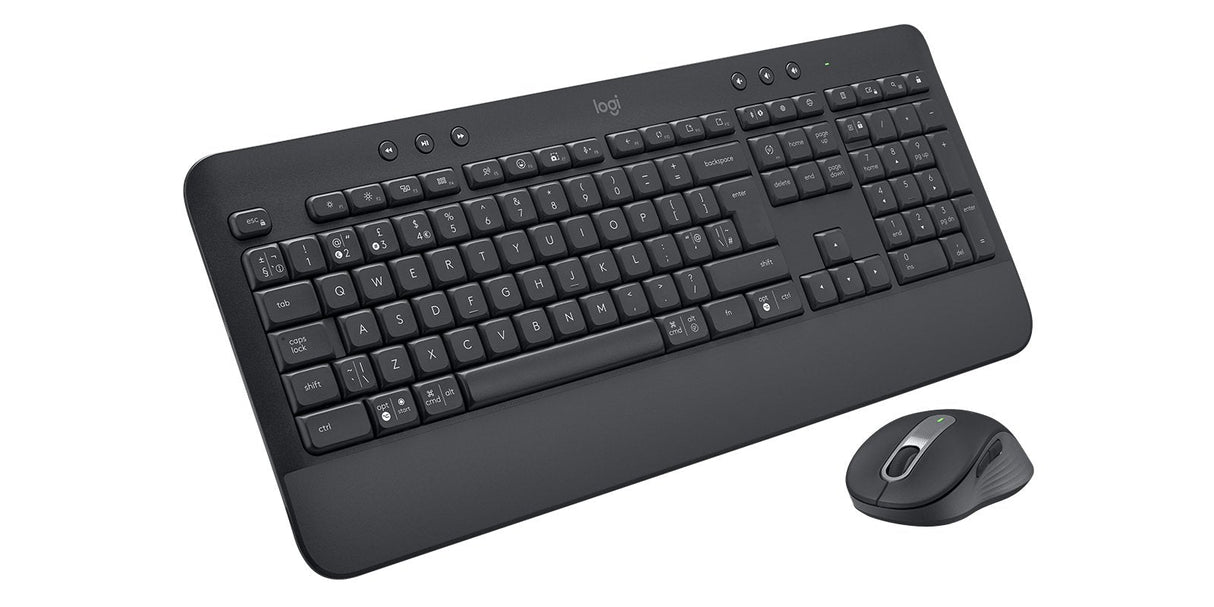 Teclado Inglés + Ratón Logitech Signature Mk650 Bluetooth Qwerty Internacional Grafito