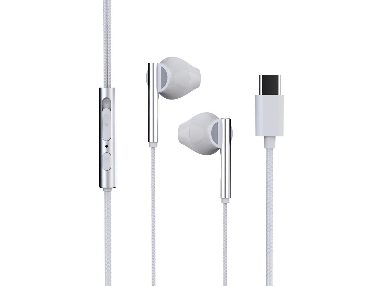 Auricular Digital Mini Tipo C Con Micrófono 1,2 M Cabletrevi Hmp 700 C