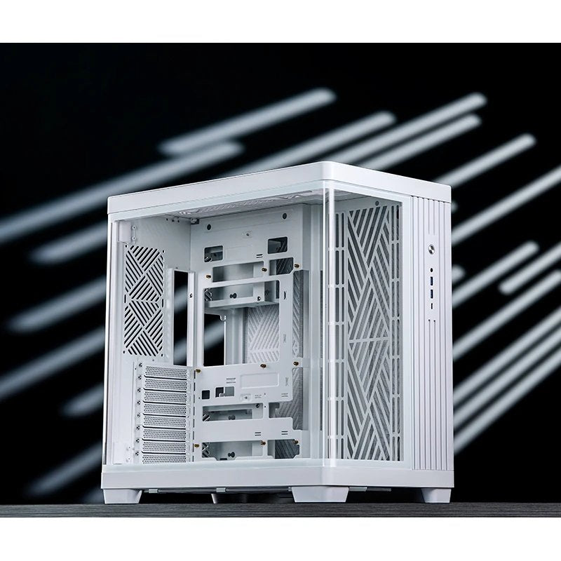 Caja Pc Jonsbo Tk-4 Midi-Tower, Atx, Tempered Glass - Blanco