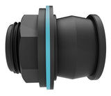 Conector Del Tanque Gardena, G 1 "Y G 3/4" Negro, Para Espesores De Pared De 2-10 Mm 09095-20