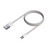 Aisens Cable Lightning A Usb 2.0, Lightning/M-Usb A Macho - 0.5m - Blanco