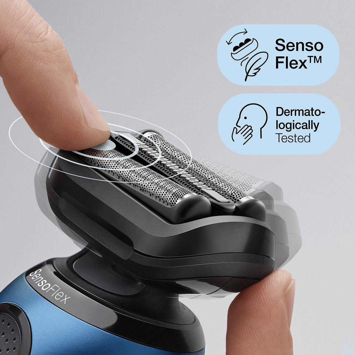 Braun Series 6 61-B1200s Máquina De Afeitar De Láminas Recortadora Negro, Azul