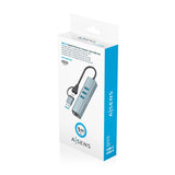 Hub Usb + Usb Tipo-C 3.2 Aisens A109-1033 3xusb 1xrj45 Gris