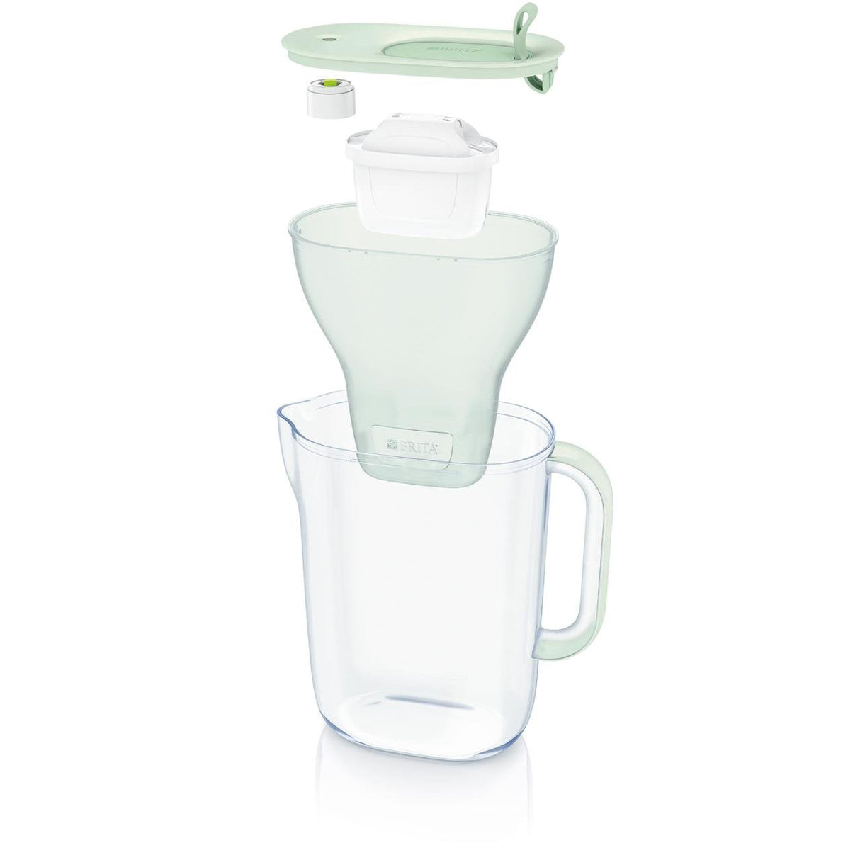 Brita Style Eco 1051367 Filtro De Agua Botella Con Filtro De Agua 2,4 L Verde, Transparente
